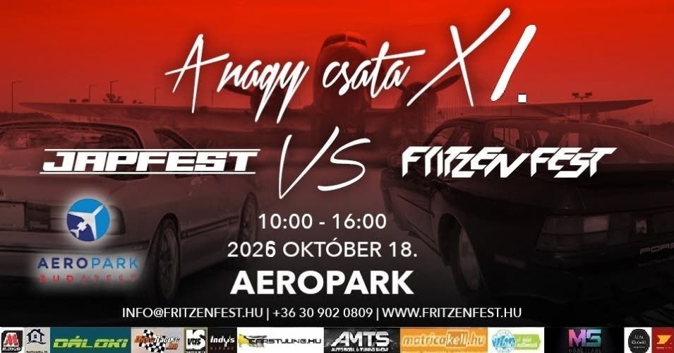 A Nagy Csata XI. – FritzenFest vs. JapFest autós találkozó az Aeroparkban
