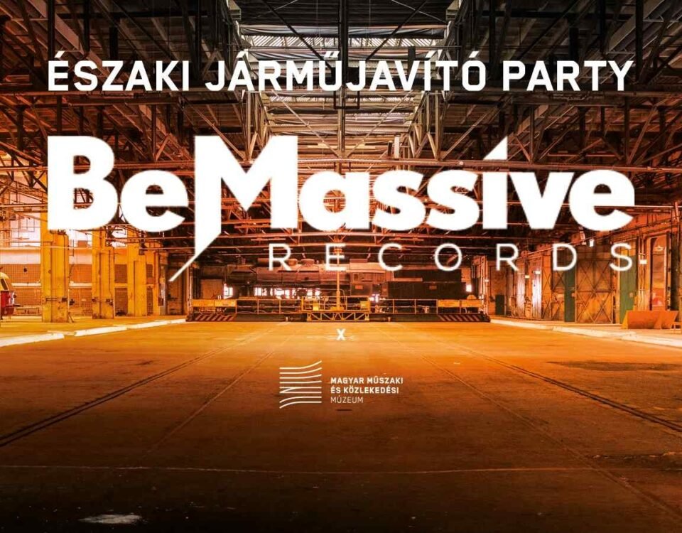 BE MASSIVE búcsúbuli az Északi Járműjavítóban, a Közlekedési Múzeum járművei között