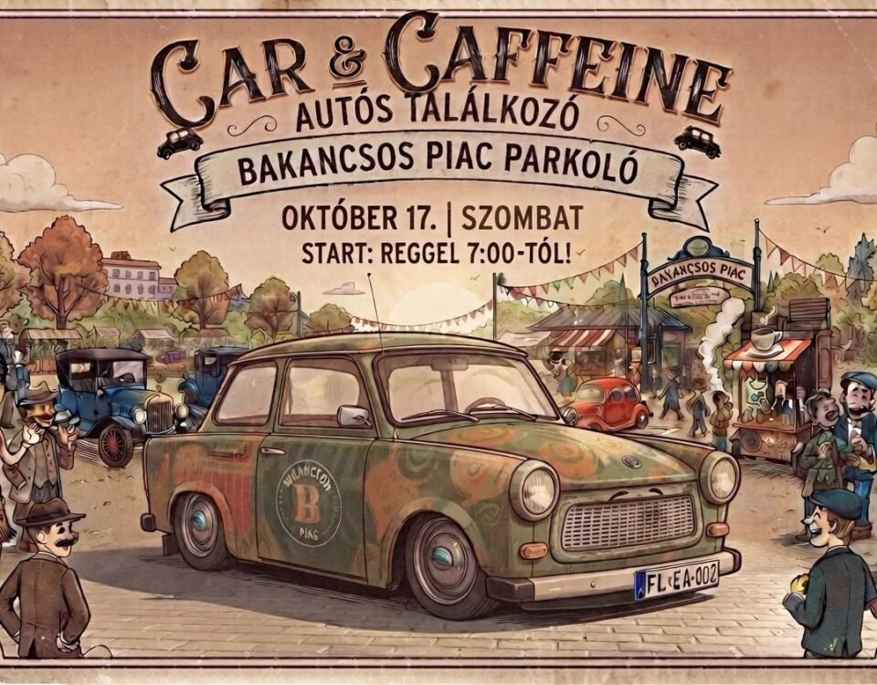 Cars & Caffeine szezonzáró autós találkozó a Bakancsos utcai bolhapiacon