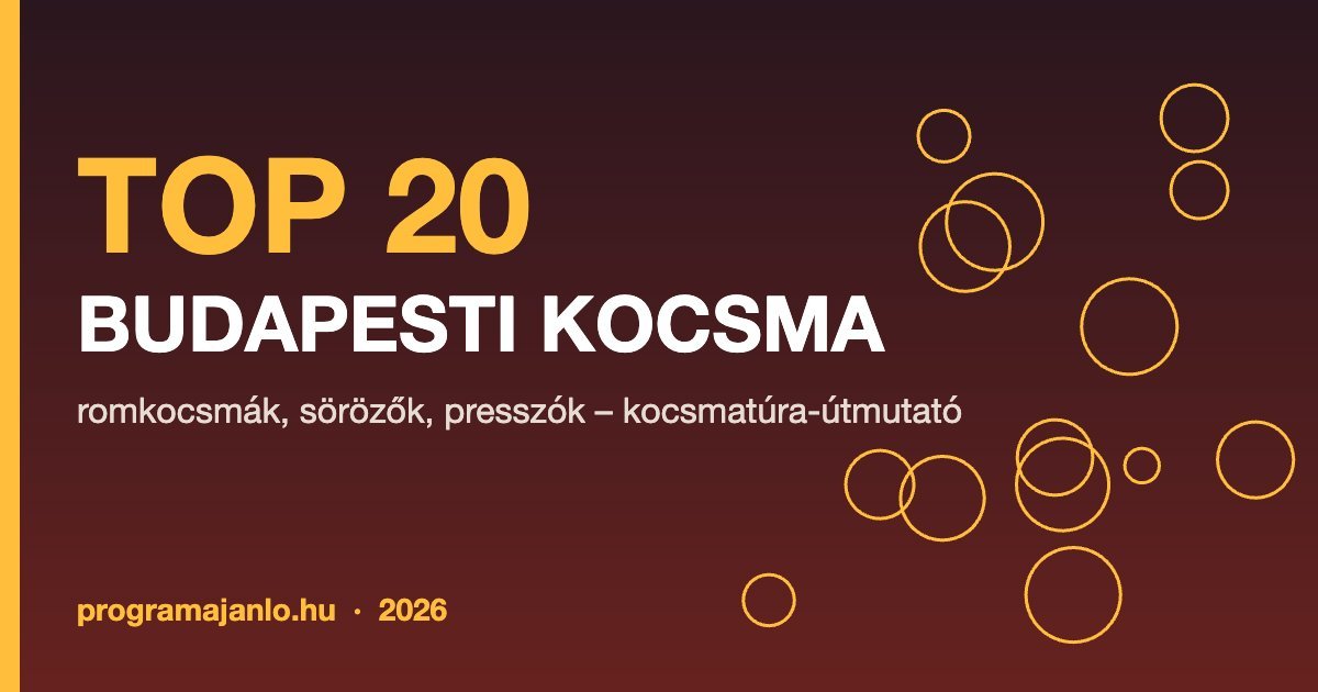 Top 20 budapesti kocsma – kocsmatúra-útmutató 2026
