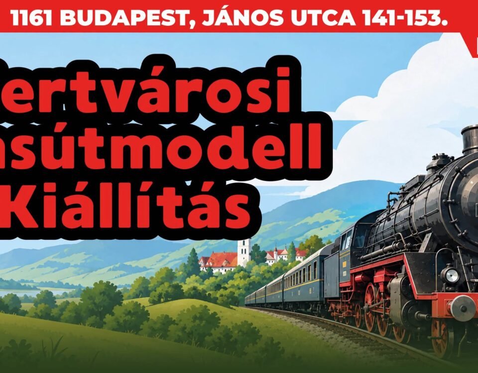 Vasútmodell kiállítás terepasztalokkal a Szentmihályi Kulturális Központban